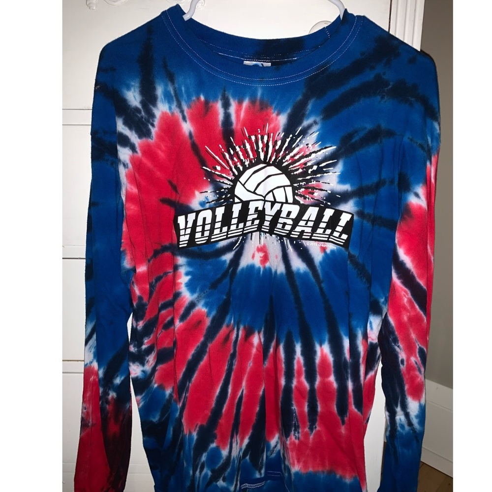 Tie-Dye Volleyball Long Sleeve Shirt